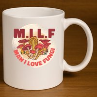 MILF Man I Love Fungi Funny 11oz C Handle Ceramic Mug
