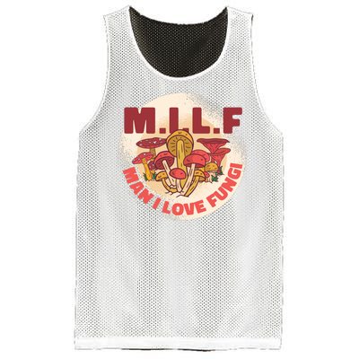 MILF Man I Love Fungi Funny Mesh Reversible Basketball Jersey Tank