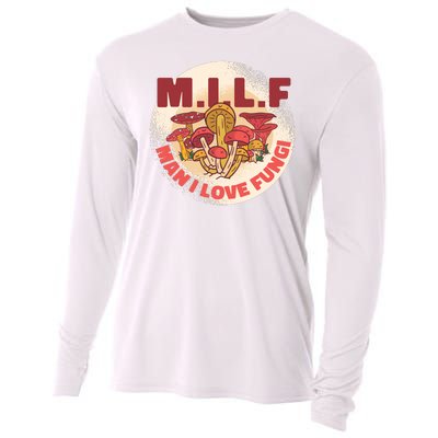 MILF Man I Love Fungi Funny Cooling Performance Long Sleeve Crew