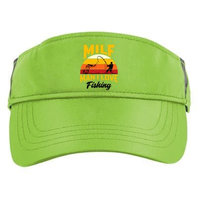 MILF Man I Love Fishing Camping Fish Funny Adult Drive Performance Visor