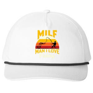 MILF Man I Love Fishing Camping Fish Funny Snapback Five-Panel Rope Hat