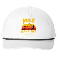 MILF Man I Love Fishing Camping Fish Funny Snapback Five-Panel Rope Hat