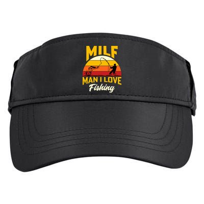 MILF Man I Love Fishing Camping Fish Funny Adult Drive Performance Visor
