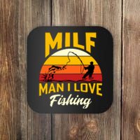 MILF Man I Love Fishing Camping Fish Funny Coaster