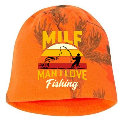 MILF Man I Love Fishing Camping Fish Funny Kati - Camo Knit Beanie