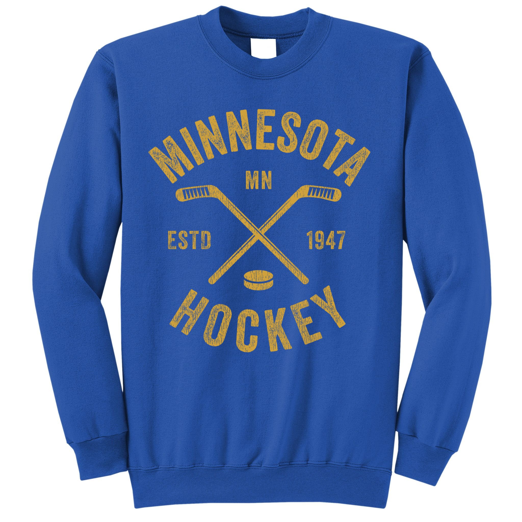Minnesota Mn Ice Hockey Sticks Vintage Gift Meaningful Gift Sweatshirt
