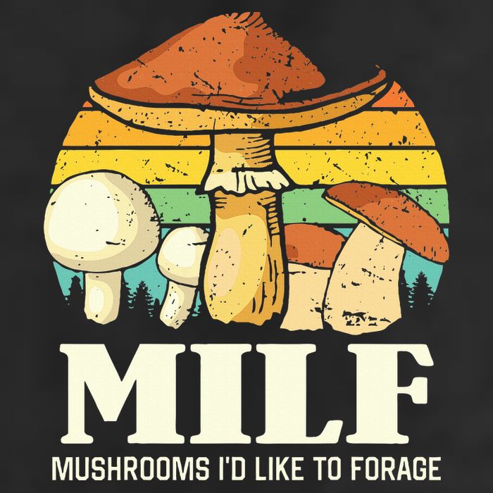 Milf Mushrooms ID Like To Forage Funny Saying Adult Drive Performance Visor