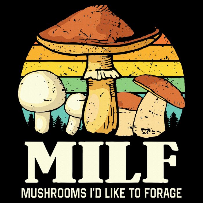 Milf Mushrooms ID Like To Forage Funny Saying Flat Bill Trucker Hat