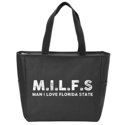 MILFS Man I Love Florida States Vintage Zip Tote Bag