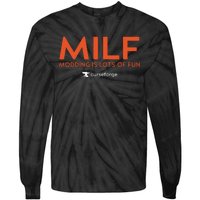 Milf Modding Is Lots Of Fun Tie-Dye Long Sleeve Shirt