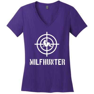 Milfhunter Women's V-Neck T-Shirt