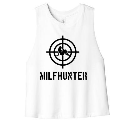 Milfhunter Women's Racerback Cropped Tank