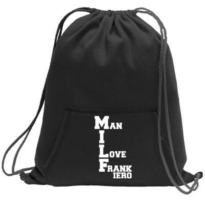 Milf Man I Love Frank Iero Sweatshirt Cinch Pack Bag