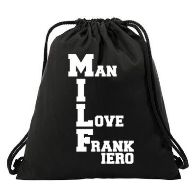 Milf Man I Love Frank Iero Drawstring Bag