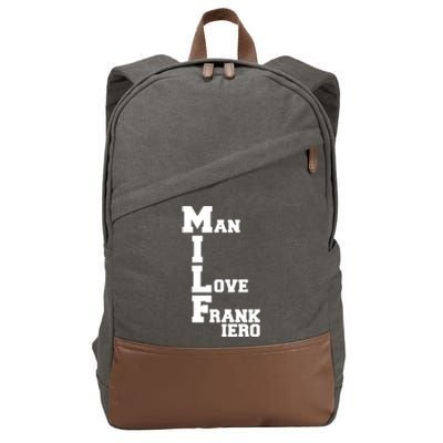 Milf Man I Love Frank Iero Cotton Canvas Backpack