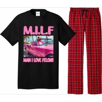 M.I.L.F Man I Love Felons Funny Trump Pink 2024 Election Pajama Set