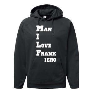 Milf Man I Love Frank Iero Performance Fleece Hoodie