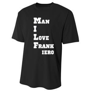 Milf Man I Love Frank Iero Performance Sprint T-Shirt