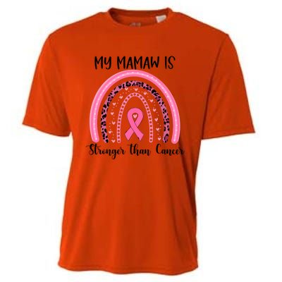 My Mamaw Is Stronger Than Cancer Breast Cancer Awareness Gift Cooling Performance Crew T-Shirt