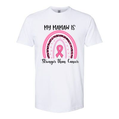 My Mamaw Is Stronger Than Cancer Breast Cancer Awareness Gift Softstyle CVC T-Shirt