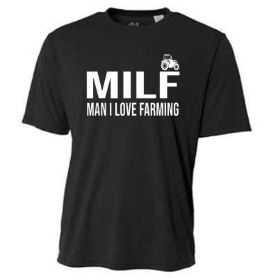 Milf Man I Love Farming Kansas State Football Fan Cooling Performance Crew T-Shirt