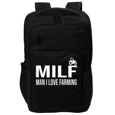 Milf Man I Love Farming Kansas State Football Fan Impact Tech Backpack