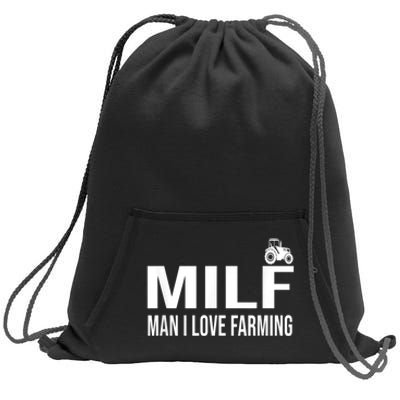 Milf Man I Love Farming Kansas State Football Fan Sweatshirt Cinch Pack Bag