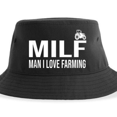 Milf Man I Love Farming Kansas State Football Fan Sustainable Bucket Hat