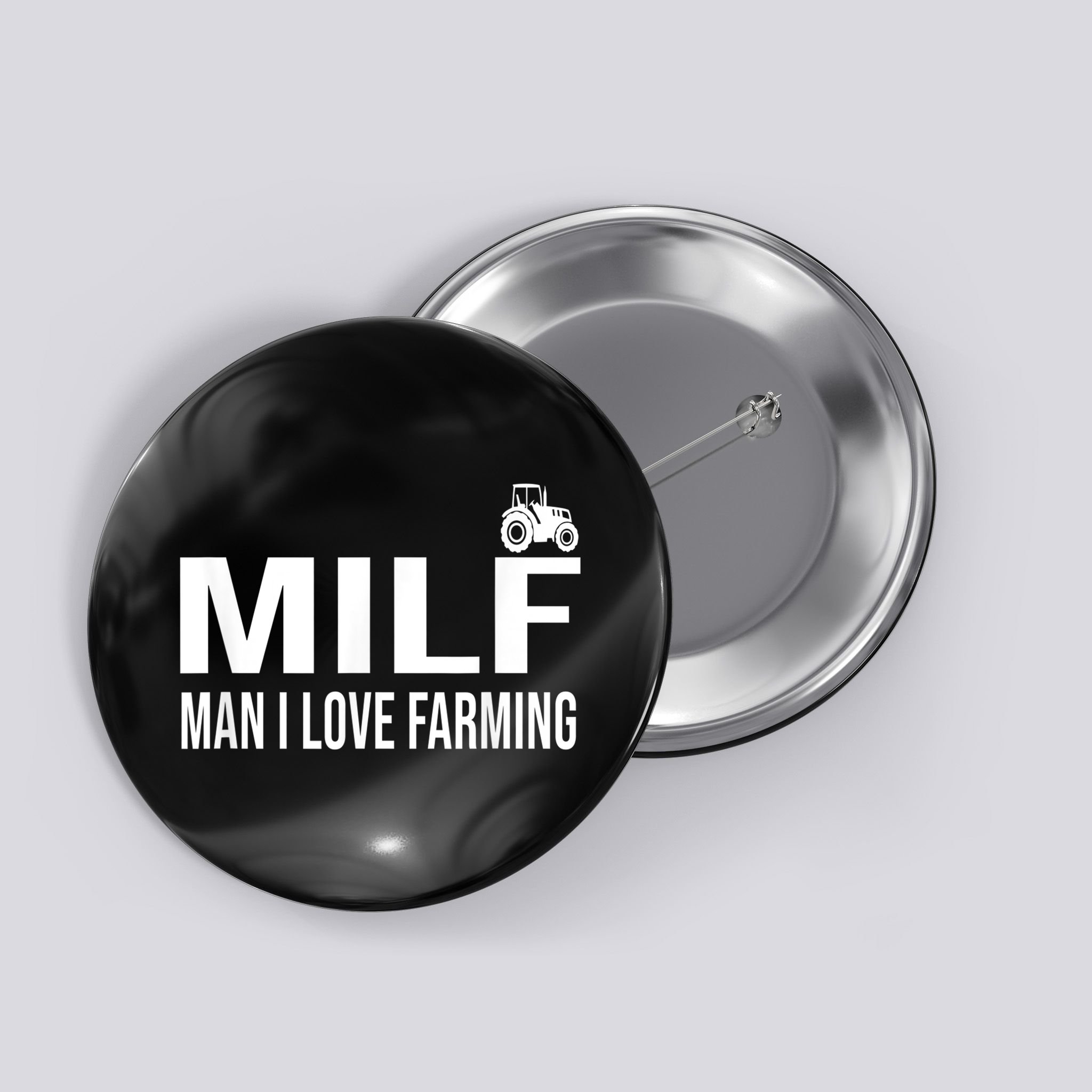 Milf Man I Love Farming Kansas State Football Fan Button
