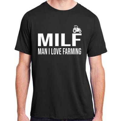 Milf Man I Love Farming Kansas State Football Fan Adult ChromaSoft Performance T-Shirt