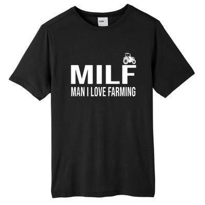 Milf Man I Love Farming Kansas State Football Fan Tall Fusion ChromaSoft Performance T-Shirt