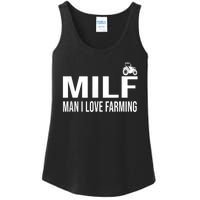 Milf Man I Love Farming Kansas State Football Fan Ladies Essential Tank