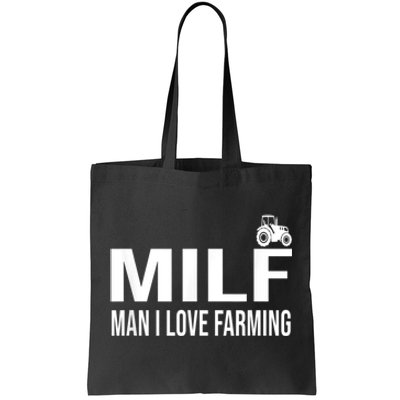 Milf Man I Love Farming Kansas State Football Fan Tote Bag