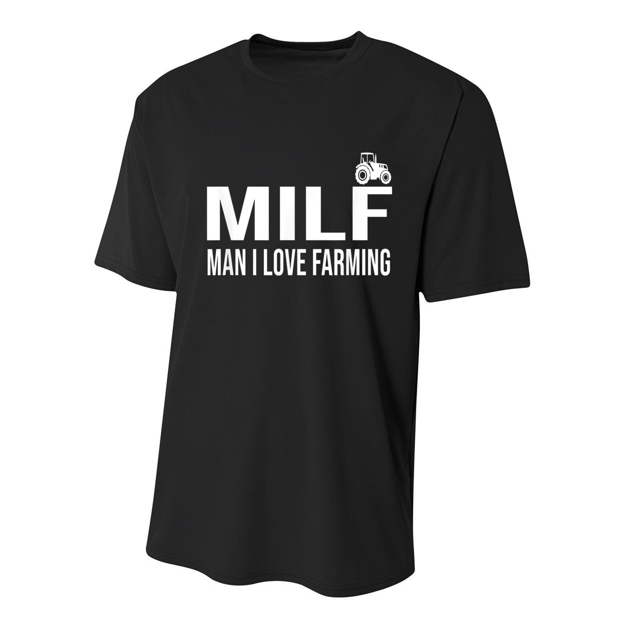 Milf Man I Love Farming Kansas State Football Fan Youth Performance Sprint T-Shirt