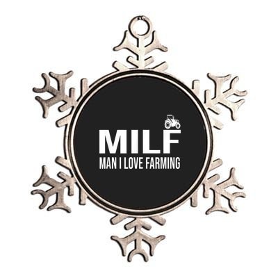 Milf Man I Love Farming Kansas State Football Fan Metallic Star Ornament