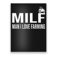 Milf Man I Love Farming Kansas State Football Fan Poster