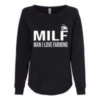 Milf Man I Love Farming Kansas State Football Fan Womens California Wash Sweatshirt