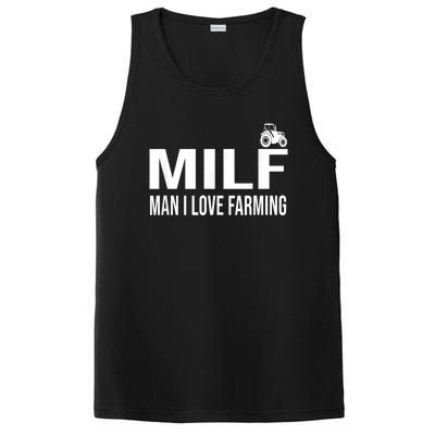 Milf Man I Love Farming Kansas State Football Fan PosiCharge Competitor Tank