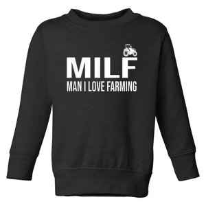 Milf Man I Love Farming Kansas State Football Fan Toddler Sweatshirt