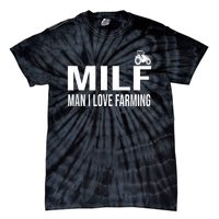 Milf Man I Love Farming Kansas State Football Fan Tie-Dye T-Shirt