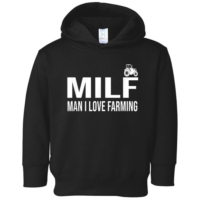 Milf Man I Love Farming Kansas State Football Fan Toddler Hoodie