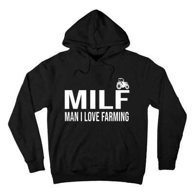 Milf Man I Love Farming Kansas State Football Fan Tall Hoodie