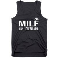 Milf Man I Love Farming Kansas State Football Fan Tank Top