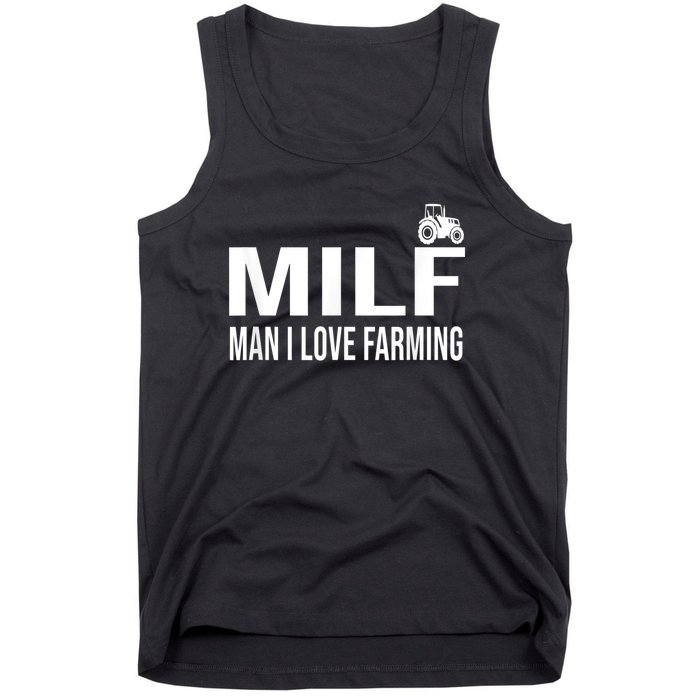 Milf Man I Love Farming Kansas State Football Fan Tank Top