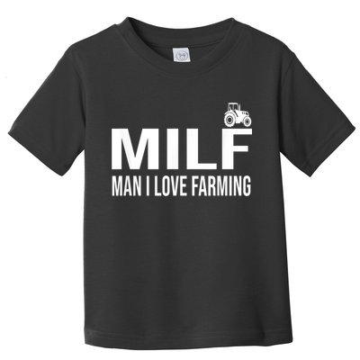Milf Man I Love Farming Kansas State Football Fan Toddler T-Shirt