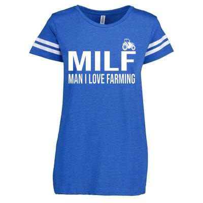 Milf Man I Love Farming Kansas State Football Fan Enza Ladies Jersey Football T-Shirt