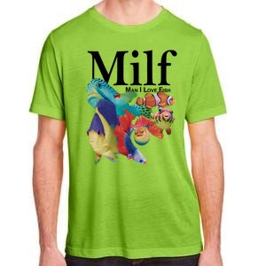 Milf Man I Love Fish Funny Adult ChromaSoft Performance T-Shirt