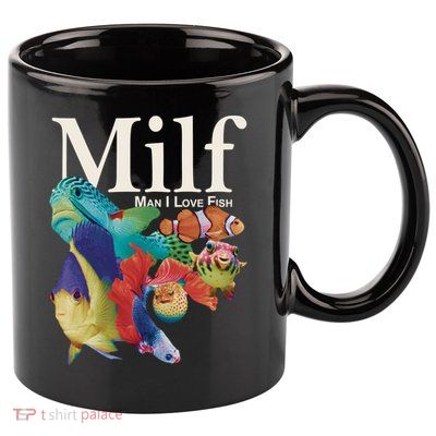 Milf Man I Love Fish Funny 11oz C Handle Ceramic Mug