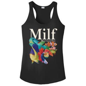 Milf Man I Love Fish Funny Ladies PosiCharge Competitor Racerback Tank