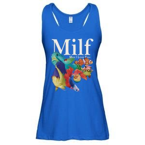 Milf Man I Love Fish Funny Ladies Essential Flowy Tank